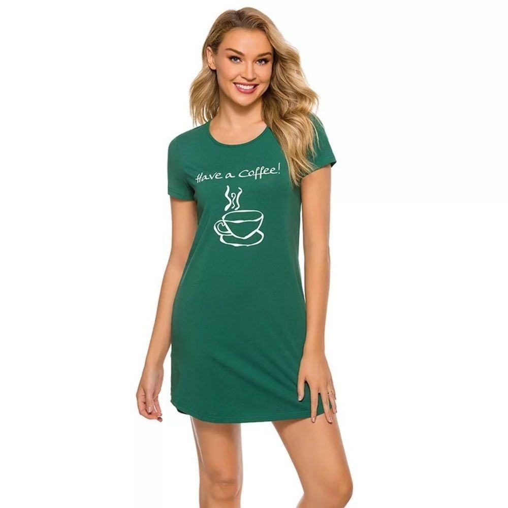 “Have a Coffee” Night Dress